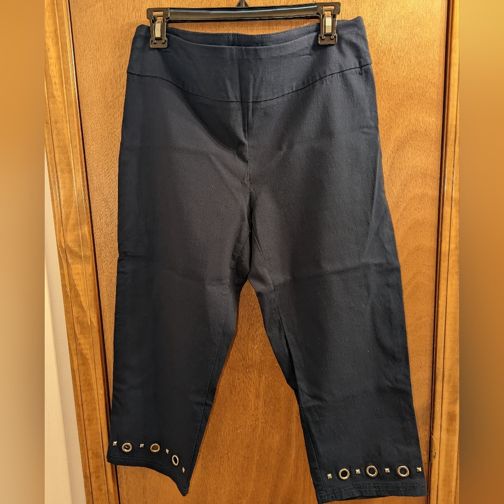 Zac & Rachel Navy Capri Pants